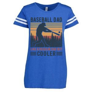 Baseball Dad Like A Regular Dad But Cooler Baseball Lover Great Gift Enza Ladies Jersey Football T-Shirt