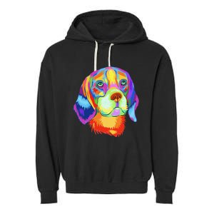 Beagle Dog Lover Tee Funny Beagle Garment-Dyed Fleece Hoodie