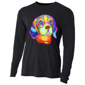 Beagle Dog Lover Tee Funny Beagle Cooling Performance Long Sleeve Crew