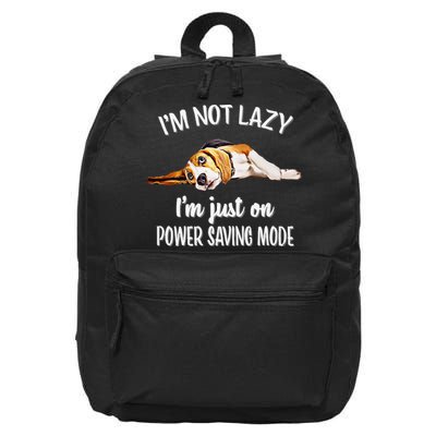 Beagle Dog Lover Tee Funny Beagle 16 in Basic Backpack
