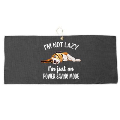 Beagle Dog Lover Tee Funny Beagle Large Microfiber Waffle Golf Towel