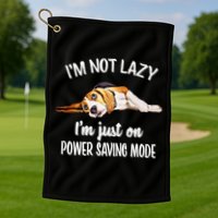Beagle Dog Lover Tee Funny Beagle Golf Towel