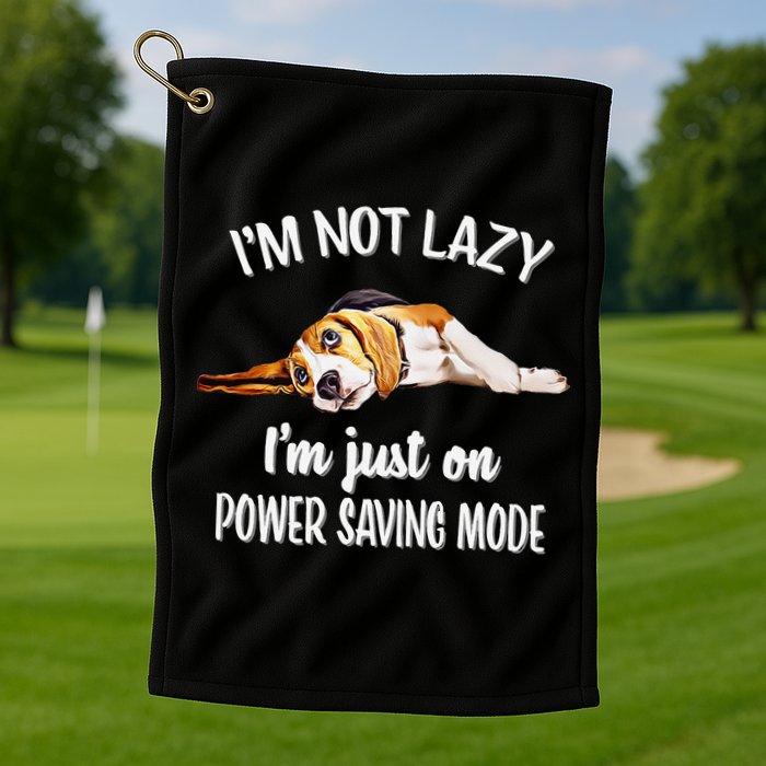 Beagle Dog Lover Tee Funny Beagle Golf Towel