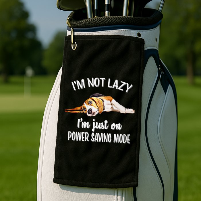 Beagle Dog Lover Tee Funny Beagle Golf Towel