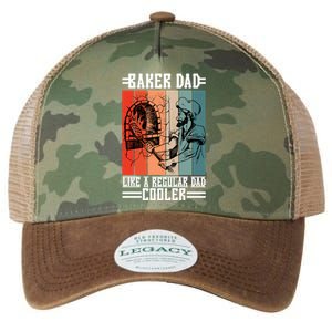 Baker Dad Like A Regular Dad Cooler Meaningful Gift Legacy Tie Dye Trucker Hat