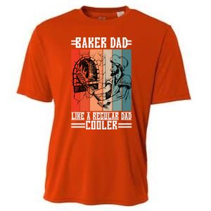 Baker Dad Like A Regular Dad Cooler Meaningful Gift Cooling Performance Crew T-Shirt