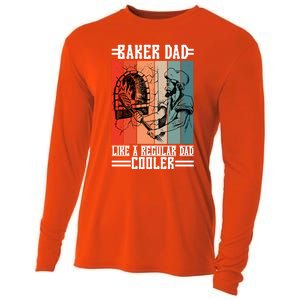 Baker Dad Like A Regular Dad Cooler Meaningful Gift Cooling Performance Long Sleeve Crew