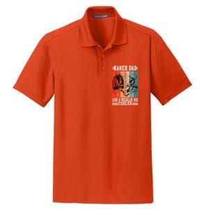 Baker Dad Like A Regular Dad Cooler Meaningful Gift Dry Zone Grid Polo