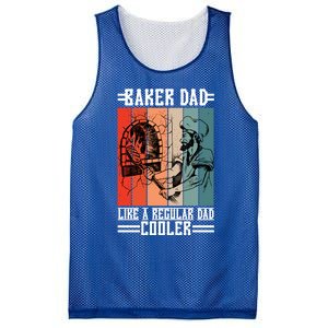 Baker Dad Like A Regular Dad Cooler Meaningful Gift Mesh Reversible Basketball Jersey Tank