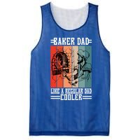 Baker Dad Like A Regular Dad Cooler Meaningful Gift Mesh Reversible Basketball Jersey Tank