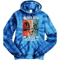 Baker Dad Like A Regular Dad Cooler Meaningful Gift Tie Dye Hoodie