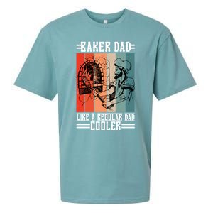 Baker Dad Like A Regular Dad Cooler Meaningful Gift Sueded Cloud Jersey T-Shirt