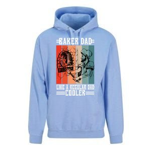 Baker Dad Like A Regular Dad Cooler Meaningful Gift Unisex Surf Hoodie