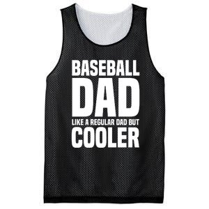 Baseball Dad Like A Regular Dad But Cooler Mesh Reversible Basketball Jersey Tank