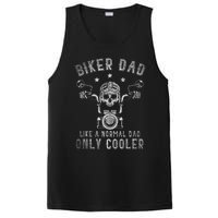 Biker Dad Like A Normal Dad Only Cooler Biking Skull Biker PosiCharge Competitor Tank