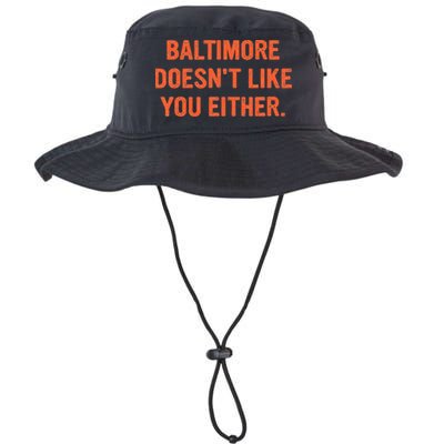 Baltimore DoesnT Like You Either Apparel Bucket Hat