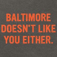 Baltimore DoesnT Like You Either Apparel Cotton Canvas Backpack