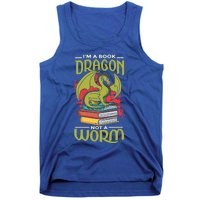 Book Dragon Library Reading Teacher Bookworm Book Lover Funny Gift Tank Top