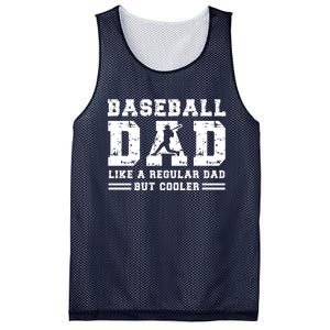 Baseball Dad Like A Regular Dad But Cooler Mesh Reversible Basketball Jersey Tank