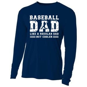 Baseball Dad Like A Regular Dad But Cooler Cooling Performance Long Sleeve Crew