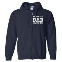 Baseball Dad Like A Regular Dad But Cooler Full Zip Hoodie