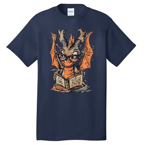 Bookworm Dragon Little Reader Tall T-Shirt