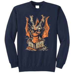 Bookworm Dragon Little Reader Tall Sweatshirt