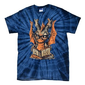 Bookworm Dragon Little Reader Tie-Dye T-Shirt