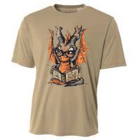 Bookworm Dragon Little Reader Cooling Performance Crew T-Shirt