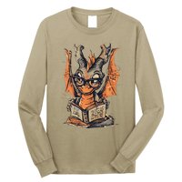 Bookworm Dragon Little Reader Long Sleeve Shirt