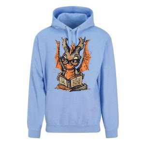 Bookworm Dragon Little Reader Unisex Surf Hoodie