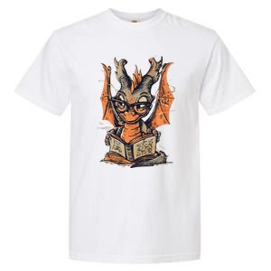 Bookworm Dragon Little Reader Garment-Dyed Heavyweight T-Shirt