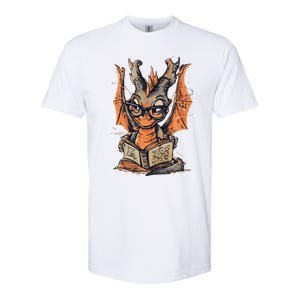 Bookworm Dragon Little Reader Softstyle CVC T-Shirt