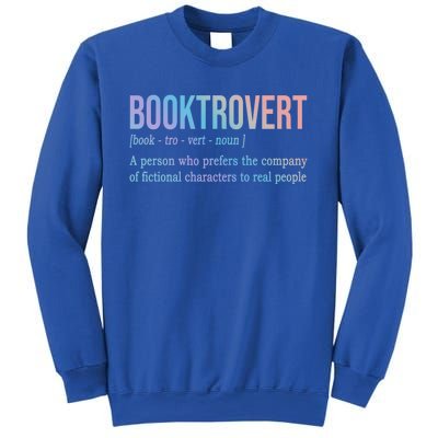 Booktrovert Definition Librarian Book Lovers Gift Sweatshirt