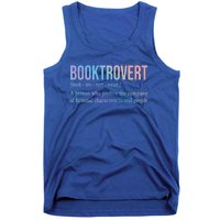 Booktrovert Definition Librarian Book Lovers Gift Tank Top