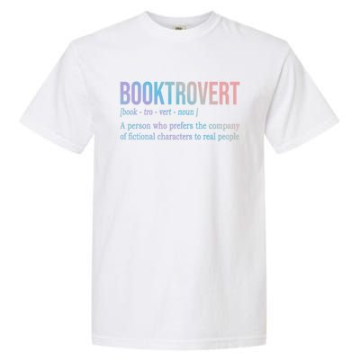 Booktrovert Definition Librarian Book Lovers Gift Garment-Dyed Heavyweight T-Shirt