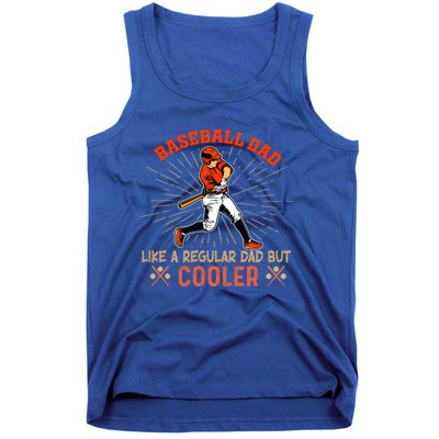 Baseball Dad Like A Regular Dad But Cooler Player Gift Tank Top