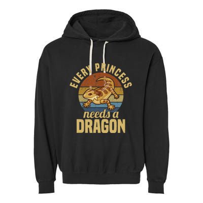 Bearded Dragon Lizard Reptile Pet Garment-Dyed Fleece Hoodie