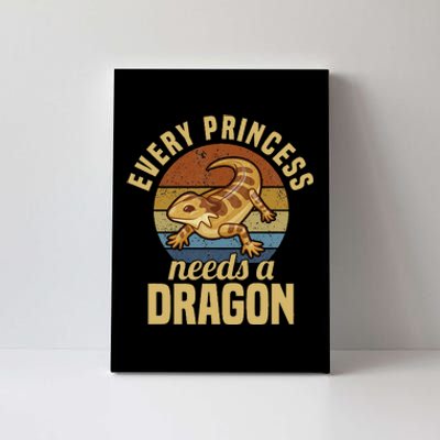 Bearded Dragon Lizard Reptile Pet Canvas