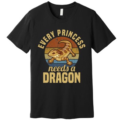 Bearded Dragon Lizard Reptile Pet Premium T-Shirt