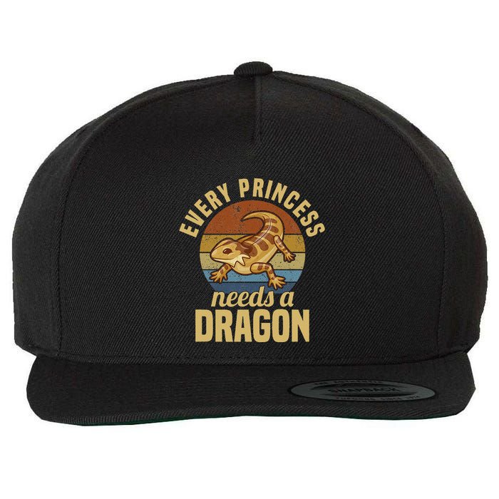 Bearded Dragon Lizard Reptile Pet Wool Snapback Cap