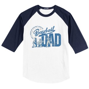 Baseball Dad Like A Regular Dad But Cooler Baseball Sleeve Shirt