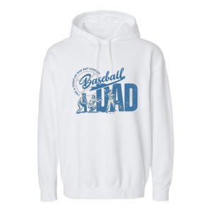 Baseball Dad Like A Regular Dad But Cooler Garment-Dyed Fleece Hoodie