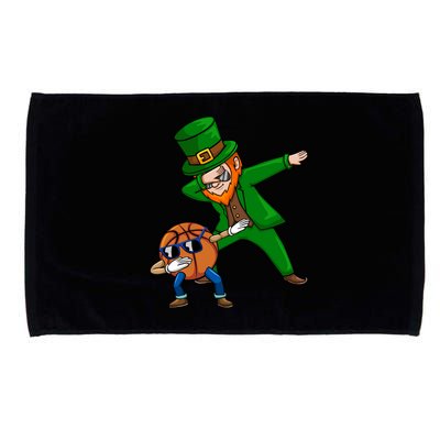 Basketball Dabbing Leprechaun St Patrick's Day Cool Gift Microfiber Hand Towel