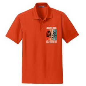 Baker Dad Like A Regular Dad Cooler Gift Dry Zone Grid Polo