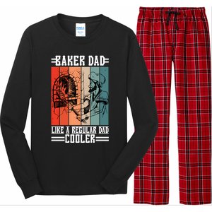 Baker Dad Like A Regular Dad Cooler Gift Long Sleeve Pajama Set