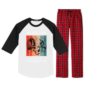 Baker Dad Like A Regular Dad Cooler Gift Raglan Sleeve Pajama Set