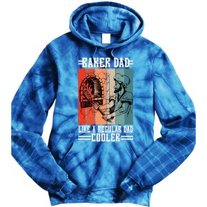 Baker Dad Like A Regular Dad Cooler Gift Tie Dye Hoodie