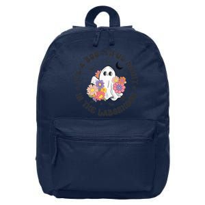 Beautiful Day Laborhood Halloween Labor And Delivery Ghost 16 in Basic Backpack