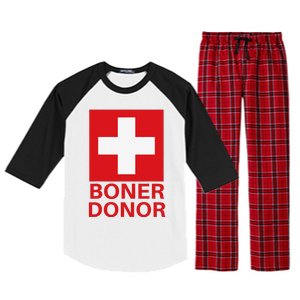 Boner Doner Lazy Halloween Raglan Sleeve Pajama Set